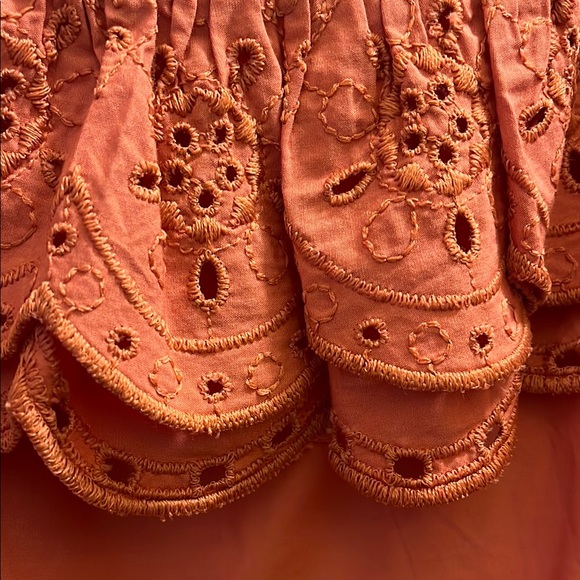 Express Orange Ruffled Blouse - Picture 3 of 5